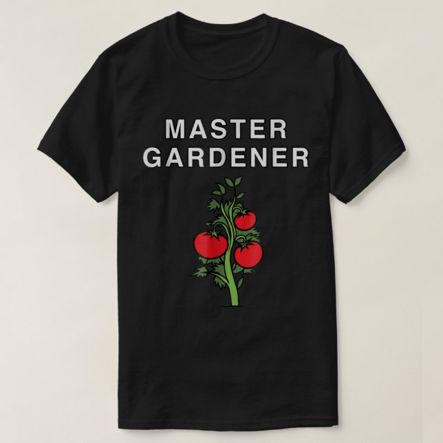 Master Gardener Tomato Plant Design T-Shirt (Design vorne)