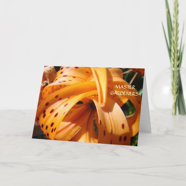 MASTER GARDENERS Création de belles cartes Mondial (Devant)