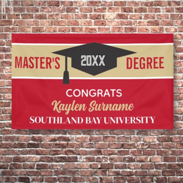 Master-Grad-Glückwünsche! CUSTOM Banner (Von Creator hochgeladen)