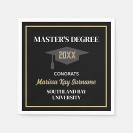 Master-Grad-Glückwünsche! CUSTOM Grad Napkins Serviette