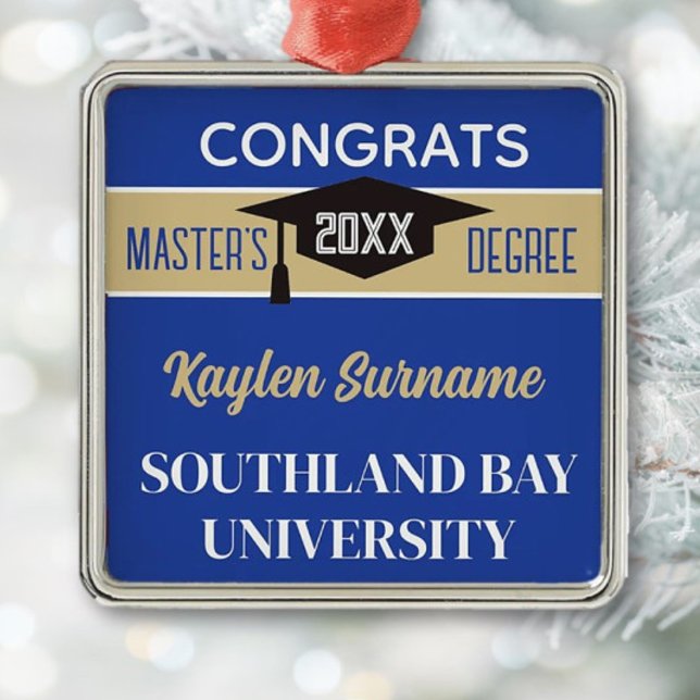 Master-Grad-Glückwünsche! CUSTOM Ornament Aus Metall (Von Creator hochgeladen)