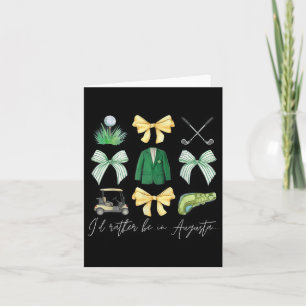 Master Lasse Partee Golf Turnier Coquette Bow Wo Karte