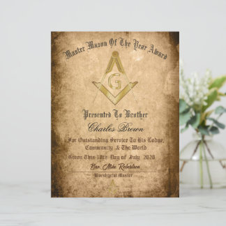 Master-Mason des Jahres