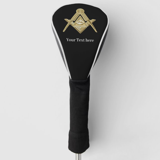 Master Mason Lodge Freemason Masonry Masonic Golf Headcover (Vorderseite)