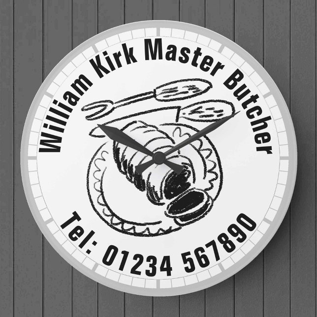 Master-Metzgerei Große Wanduhr (Von Creator hochgeladen)