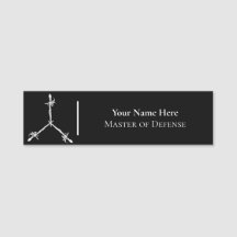 Master of Defense Name Tag