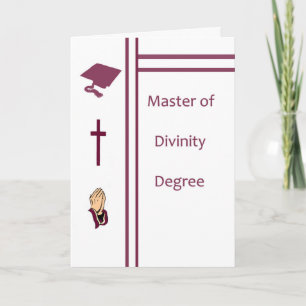 Master of Divinity Degree, Carte de voeux