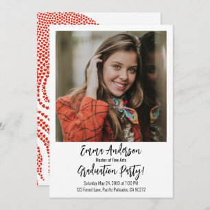 Master of Fine Arts Graduation Party Ankündigung