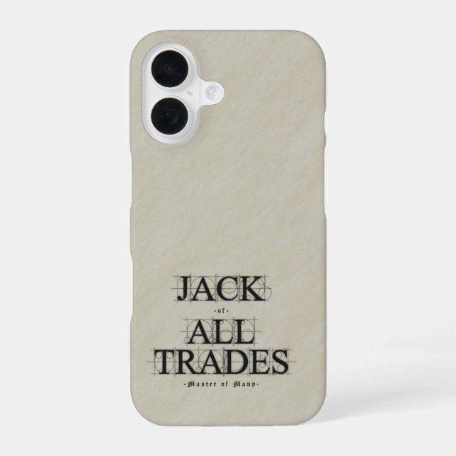 Master of Many Trades - iPhone 16 Hülle (Rückseite)