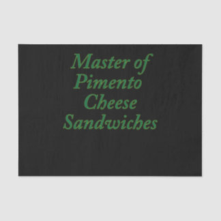Master of Pimento Cheese Sandwiches Funny Golf Seidenpapier