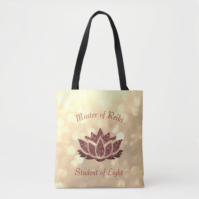 Master of Reiki Lotus design Tasche (Vorderseite)