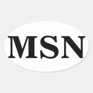 Master of Science in der Krankenpflege Ovaler Aufkleber