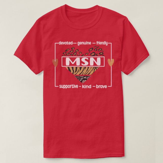 Master of Science in Nursing Appreciation Premium T-Shirt (Design vorne)