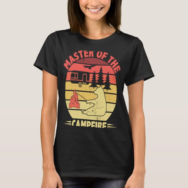 Master of the Campfire Camper Outdoor Camping T-Shirt (Vorderseite)