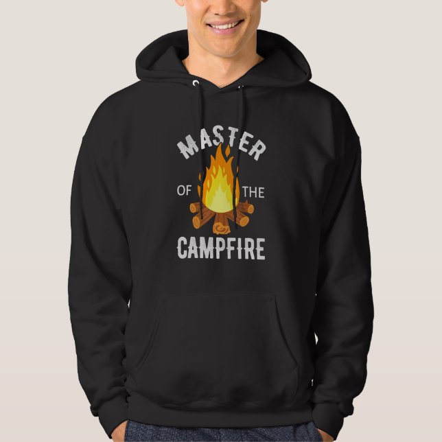 Master of the Campfire Camping Adventure Fun Campe Hoodie (Vorderseite)