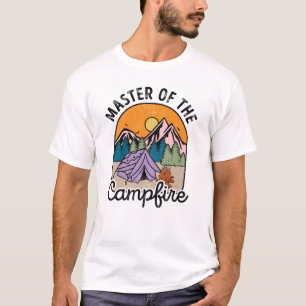 Master of the Campfire Funny Camping Vintag T-Shirt