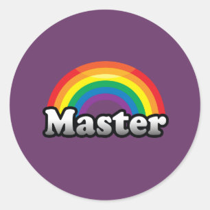 MASTER PRIDE RUNDER AUFKLEBER