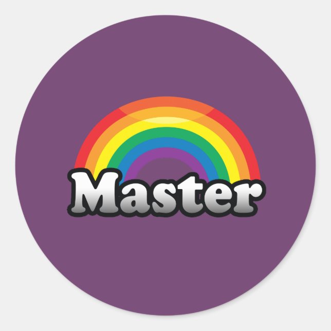 MASTER PRIDE RUNDER AUFKLEBER (Vorderseite)