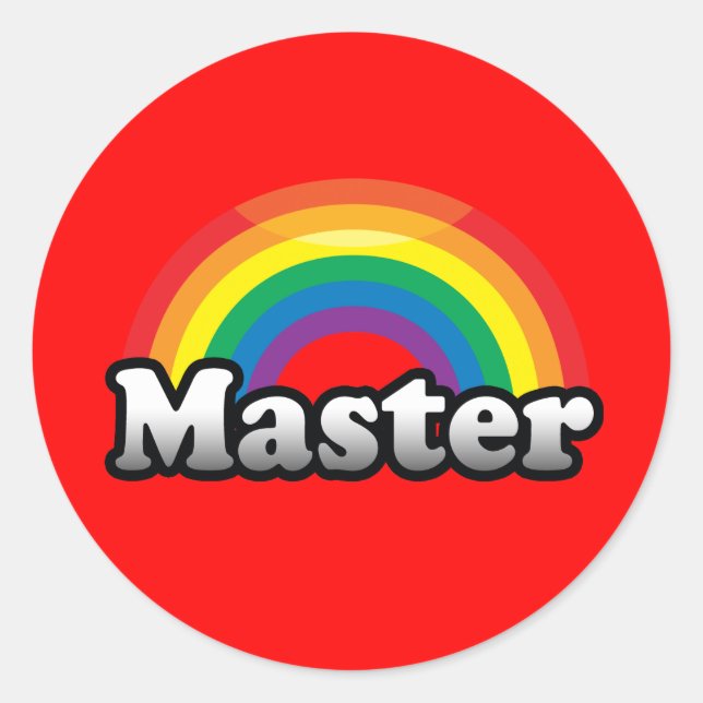 MASTER PRIDE RUNDER AUFKLEBER (Vorderseite)