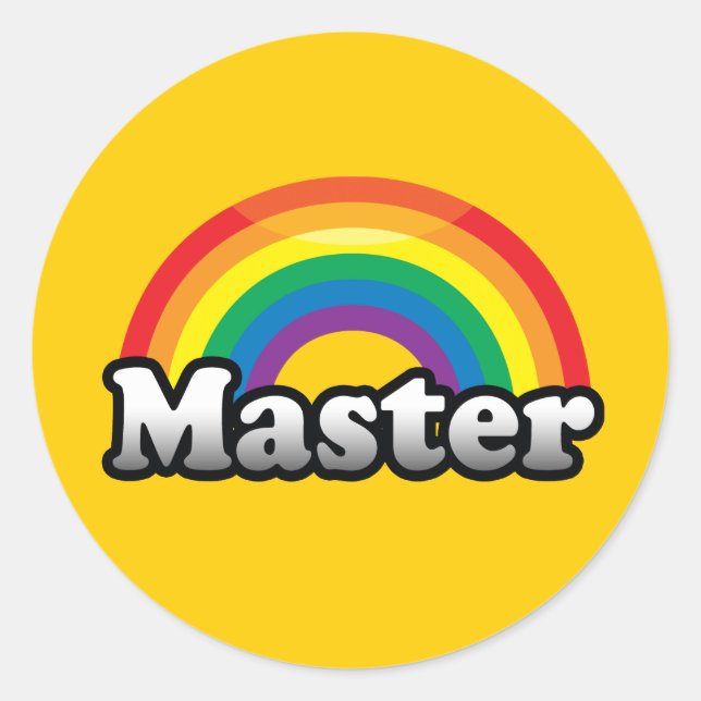 MASTER PRIDE RUNDER AUFKLEBER (Vorderseite)