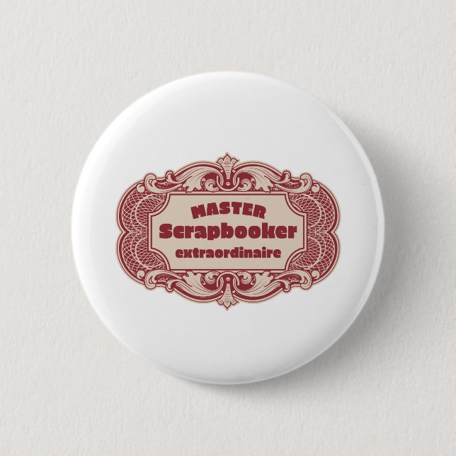 Master Scrapbooker Extraordinaire Button (Vorderseite)