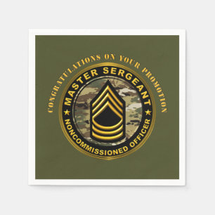Master Sergeant Werbeaktion MSG Serviette