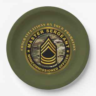 Master Sergeant Werbeaktion Pappteller