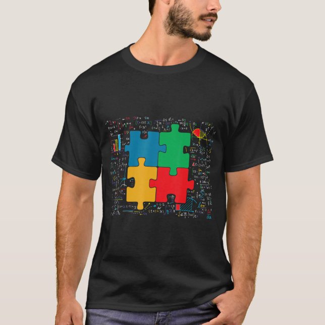 Master Solver Jigsaw Puzzles Math T-Shirt (Vorderseite)