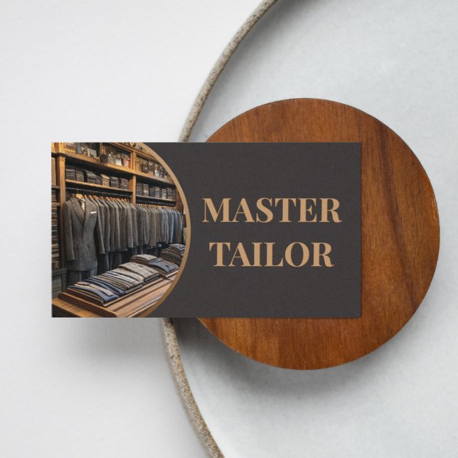 Master Tailor Classic & Retro Anzug Boutique Visitenkarte (Perfect for business)