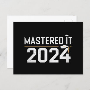 Masterabschluss 2024 postkarte