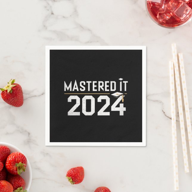 Masterabschluss 2024 serviette (Beispiel)