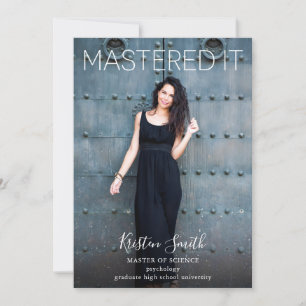 Masterate IT Graduate Foto Ankündigung