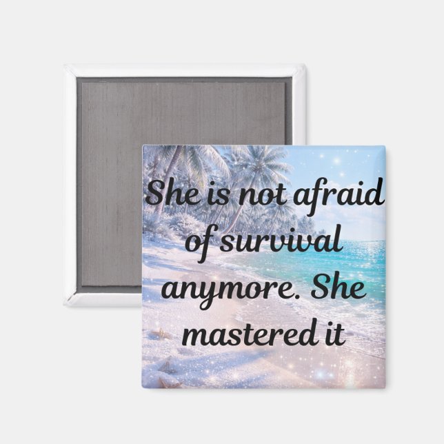 Mastered Survival - Unbreakable Strength Magnet (Vorderseite/Rückseite)