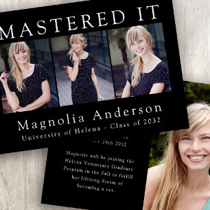 Mastering It Photo Graduation Faire-part