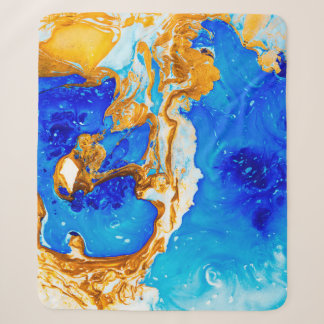 Masterpiece of designing art. Golden and blue pain Sherpadecke