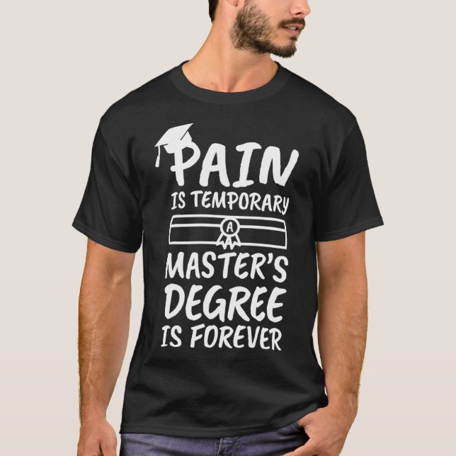 Masters Abschluss Gift Shirt Master Degree Gift  (Vorderseite)