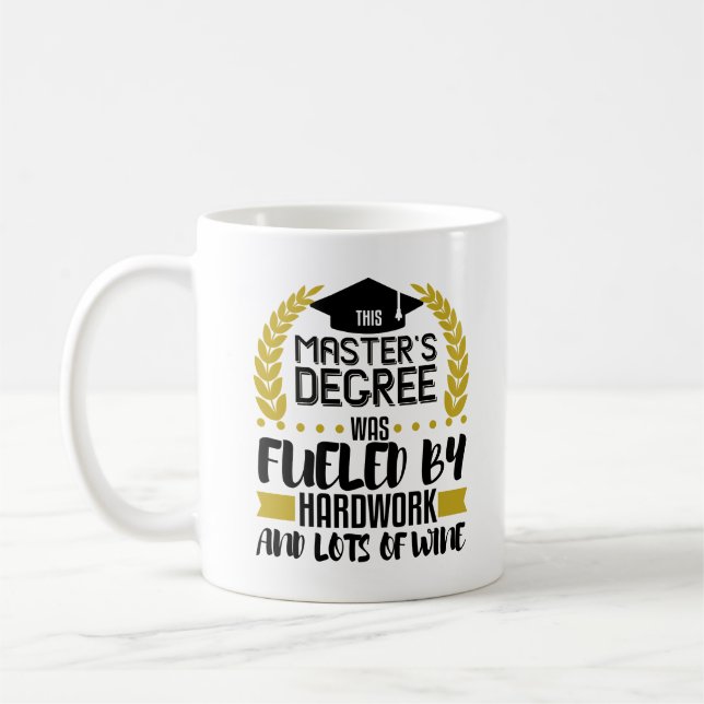 Masters Degree Abschluss Geschenk MSW MBA Lover Kaffeetasse (Links)
