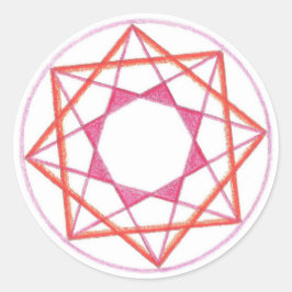 Mastery Mandala #2 Runder Aufkleber