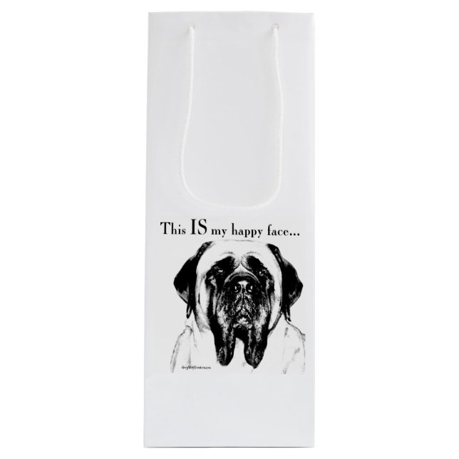 Mastiff134 Geschenktüte Für Weinflaschen (Vorderseite)