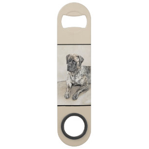 Mastiff anglais (Brindle) Peinture - Chien Art
