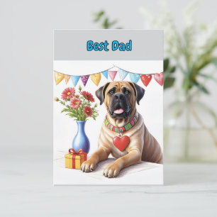 Mastiff auf einer Feier ist nicht übersetzbar, da  Dankeskarte