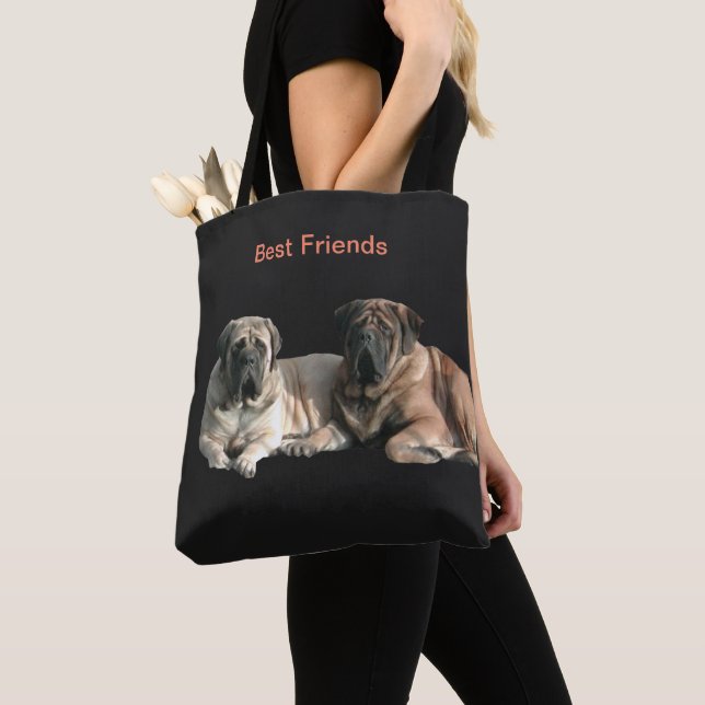 Mastiff beste Freunde Tasche (Von Nahem)
