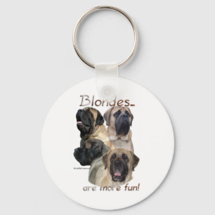 Mastiff-Blondinen-Schlüsselanhänger Schlüsselanhänger