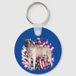 Mastiff (brindle) Patriot Schlüsselanhänger