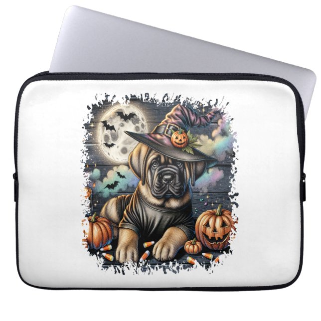 Mastiff Dog Halloween Square Laptopschutzhülle (Vorderseite)