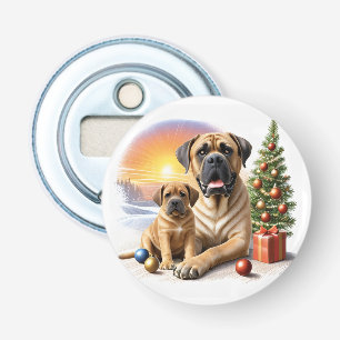Mastiff englische Doggen Weihnachten Flaschenöffner