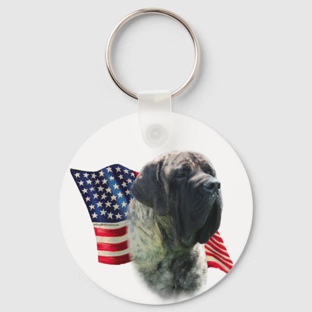 Mastiff-Fahne Schlüsselanhänger (Vorderseite)