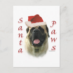Mastiff (fawn) feiertagspostkarte