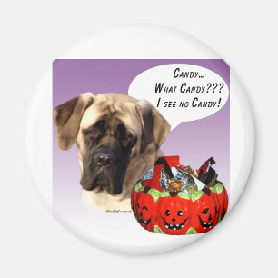 Mastiff (fawn) Halloween Candy Magnet