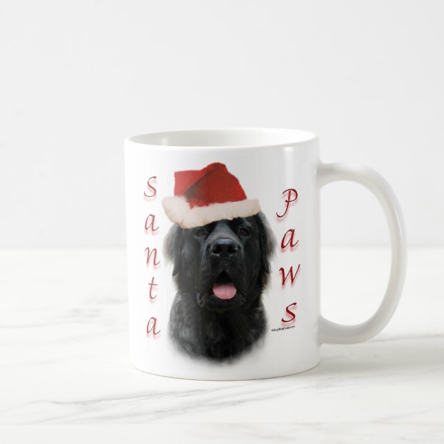 Mastiff (flauschig) Santa Paws Kaffeetasse (Rechts)